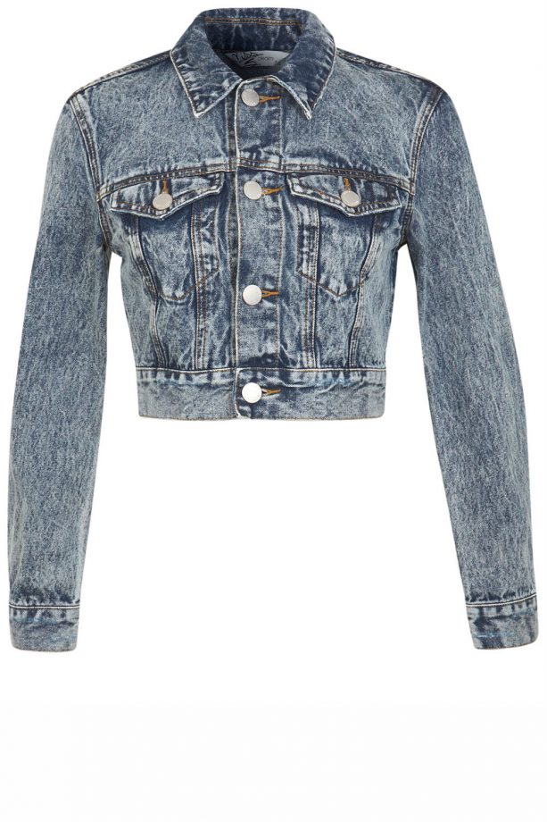 Miss Selfridge Acid Wash Crop Denim Jacket, £39