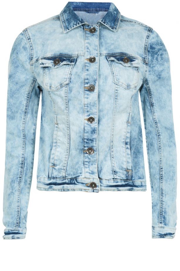 New Look Light Blue Mottled Denim Jacket, £24.99