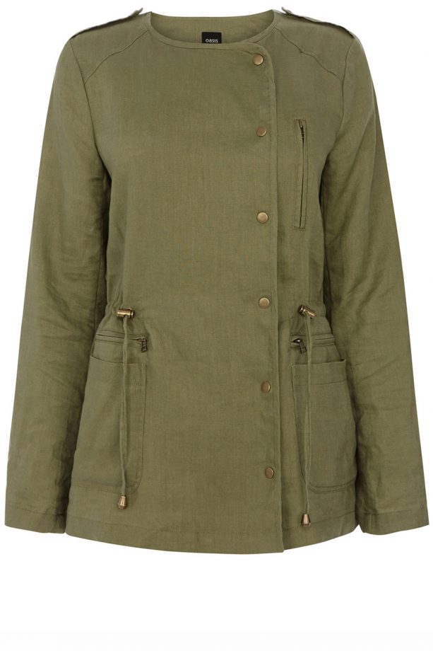 Oasis Marcie Linen Short Jacket, £65