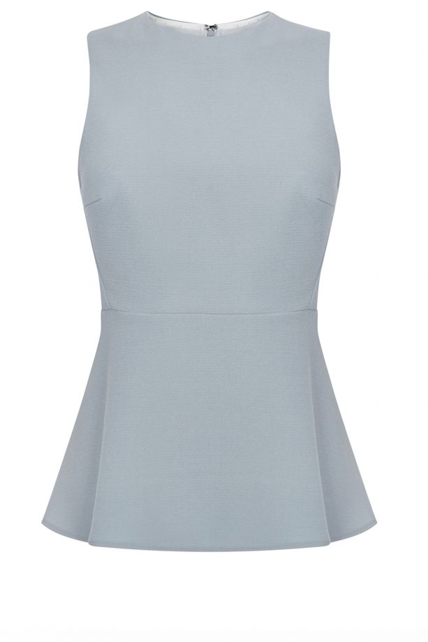 Warehouse SS14 Preview: Pastel Blue Peplum Top