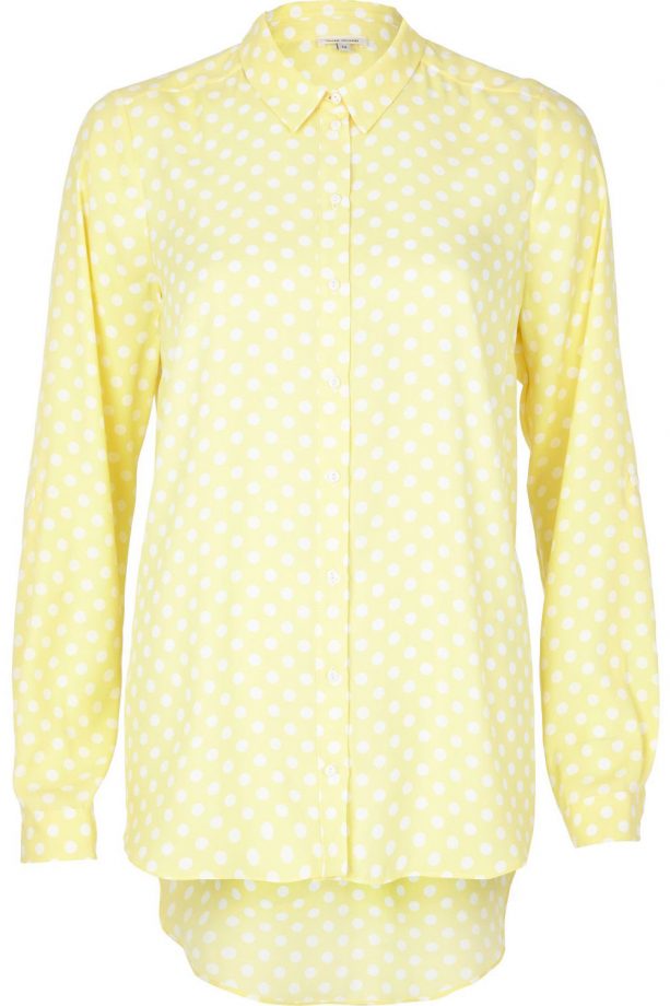 River Island Yellow Polka Dot Shirt, £35