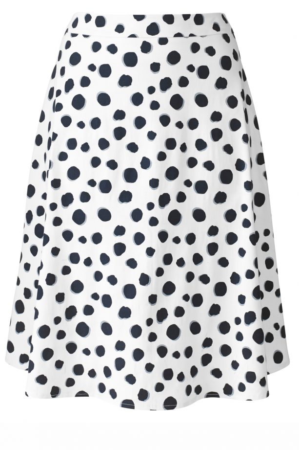 LOOK For Simply Be: Spot Print Midi Skirt, £40