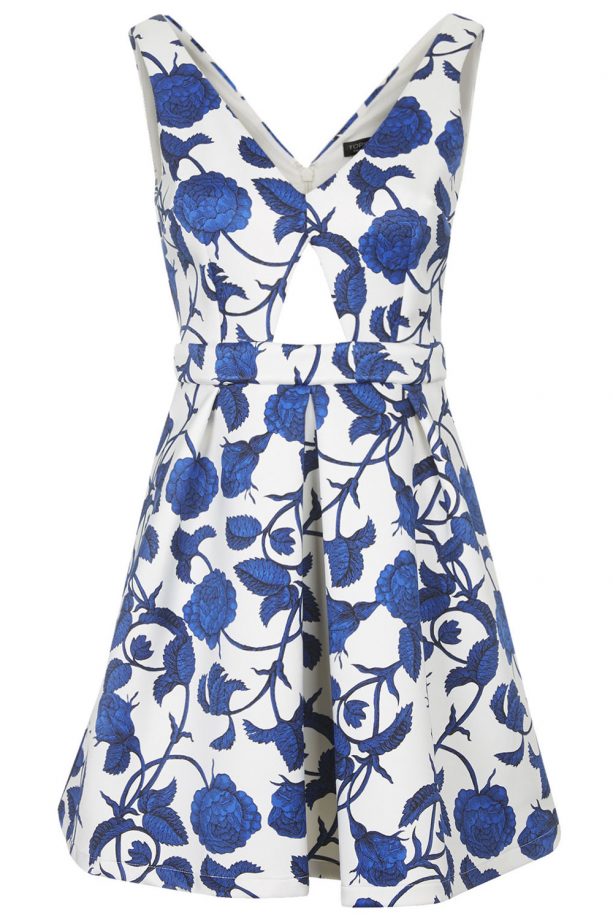 Topshop Cut-Out Rose Dress, £70