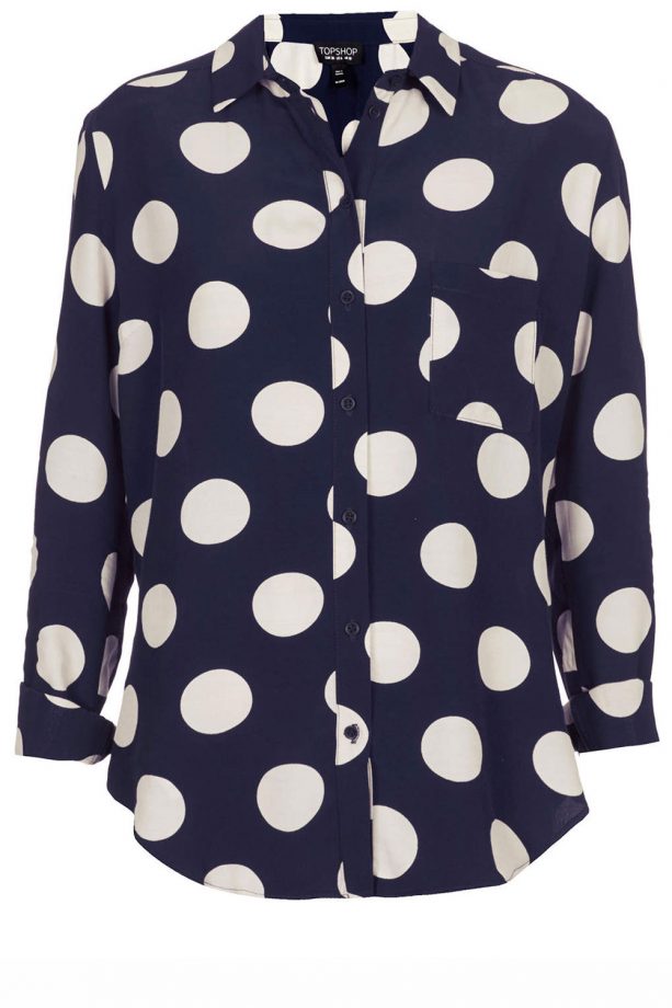 Topshop Large Spot Shirt, £38