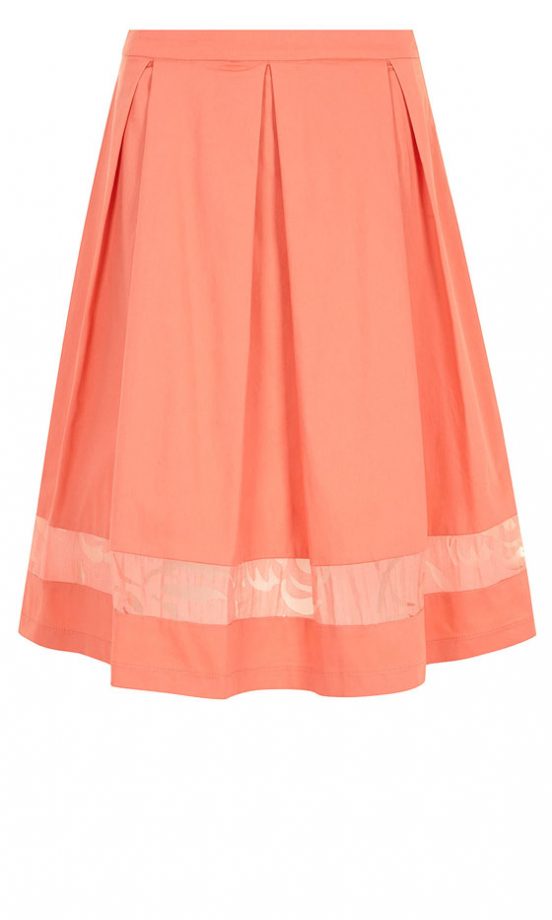 Dorothy Perkins Orange Midi Skirt, £30