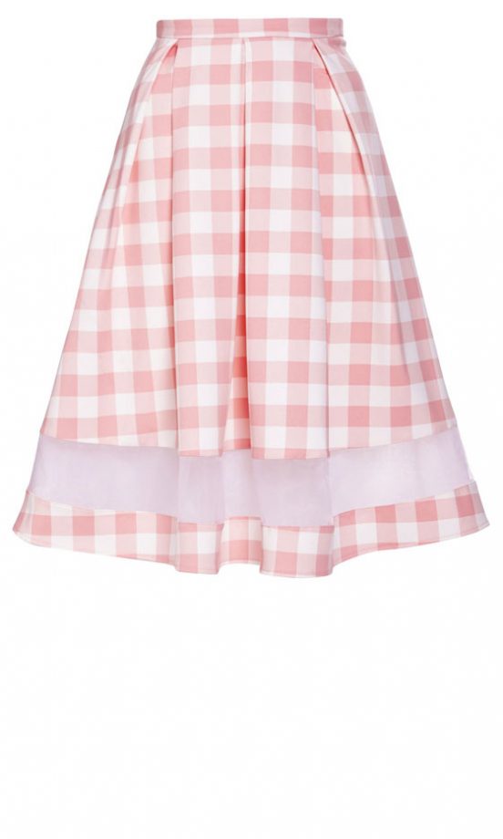 Matalan Gingham Midi Skirt, £18