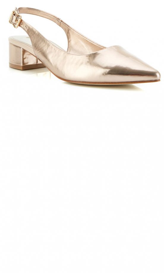 Miss Selfridge Rose Gold Pumps, £29