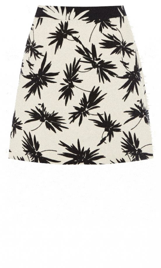 Oasis Palm Print Skirt, £35