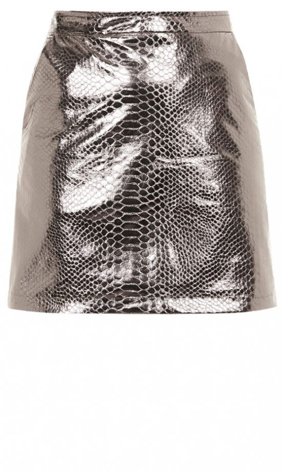 Sister Jane Metallic A-Line Skirt, £45