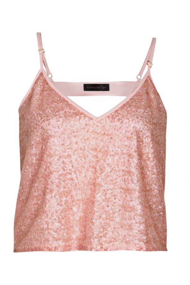 Boohoo SS14 Preview: Pink Glitter Top
