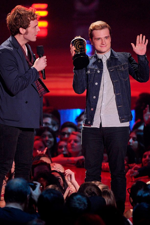 Josh Hutcherson At The MTV Movie Awards In LA, 2014
