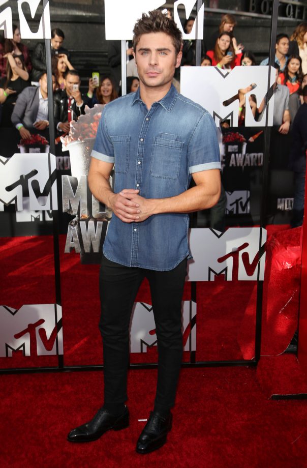 Zac Efron At The MTV Movie Awards In LA, 2014