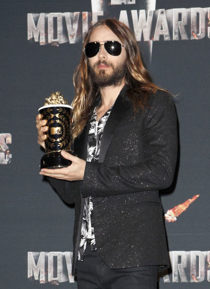 Jared Leto At The MTV Movie Awards In LA, 2014