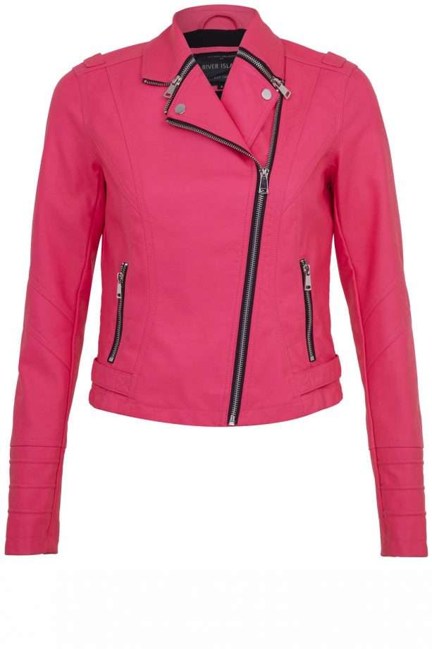 River Island SS14 Hot Pink Biker Jacket, £65