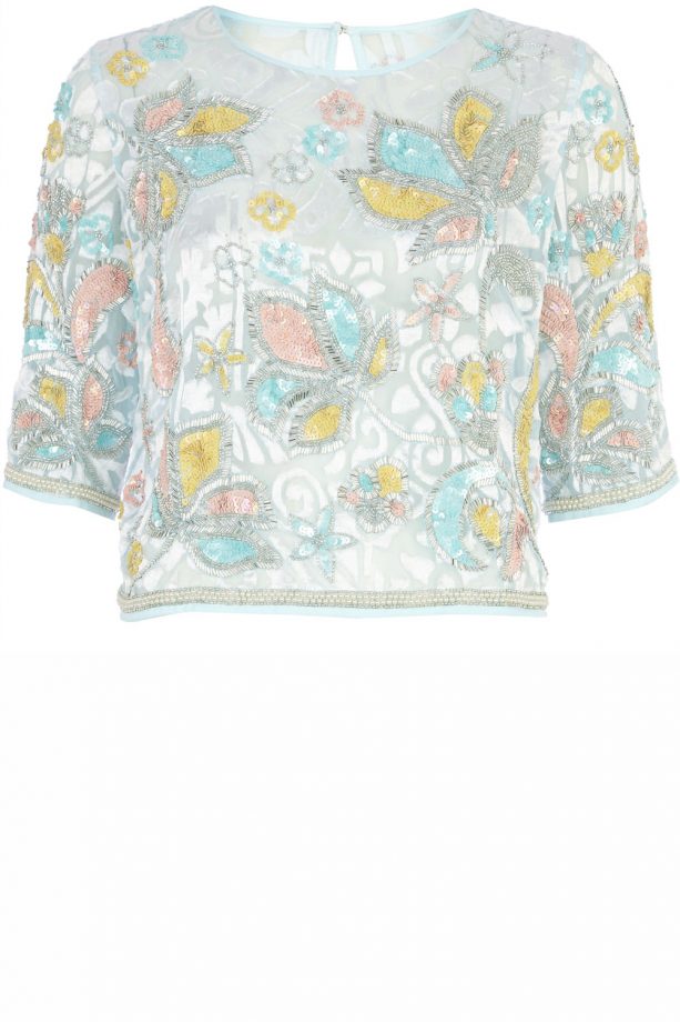 River Island SS14 Embellished Crop Top