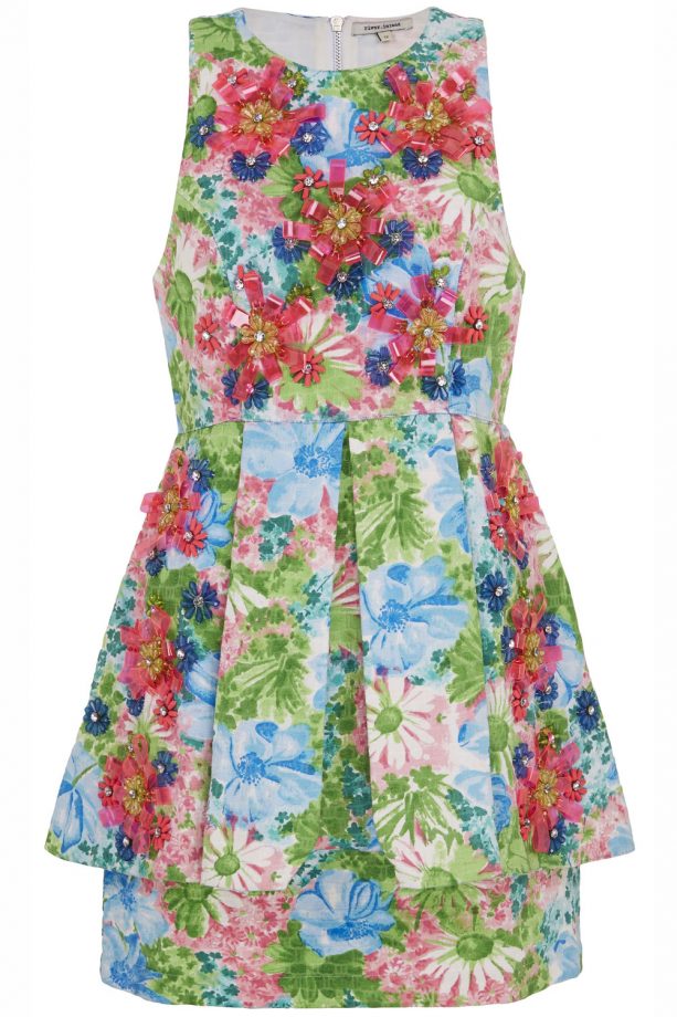 River Island SS14 Floral Peplum Dress, £80