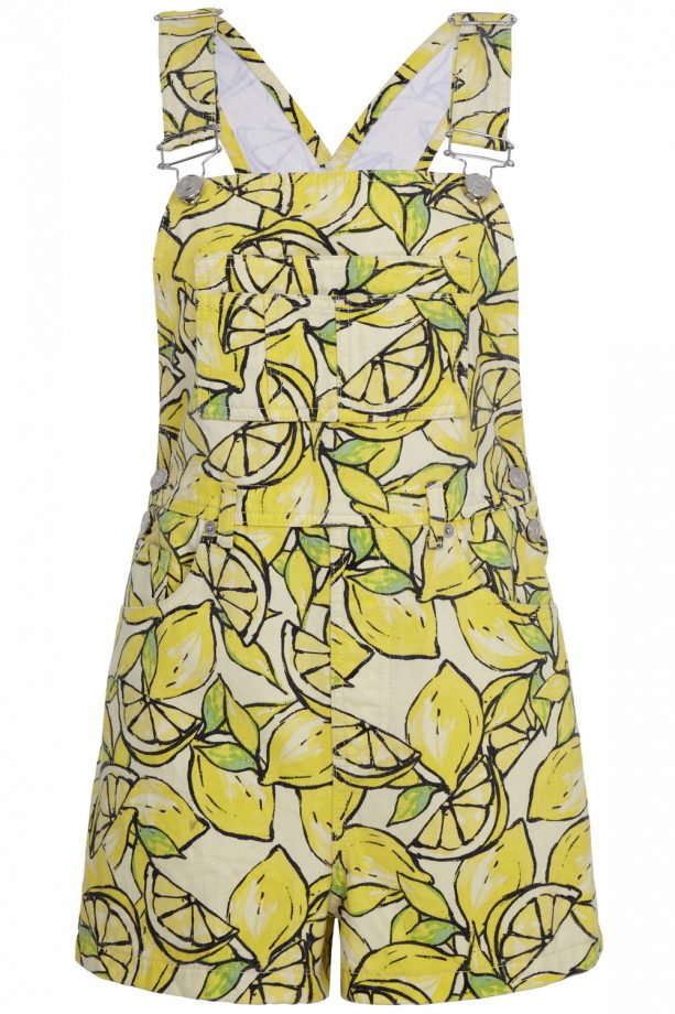 River Island SS14 Lemon Dungarees, £40