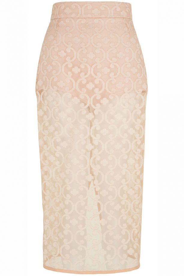 River Island SS14 Sheer Pencil Skirt, £60