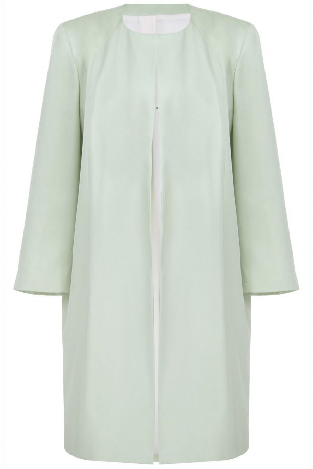 River Island SS14 Pastel Green Coat, £65