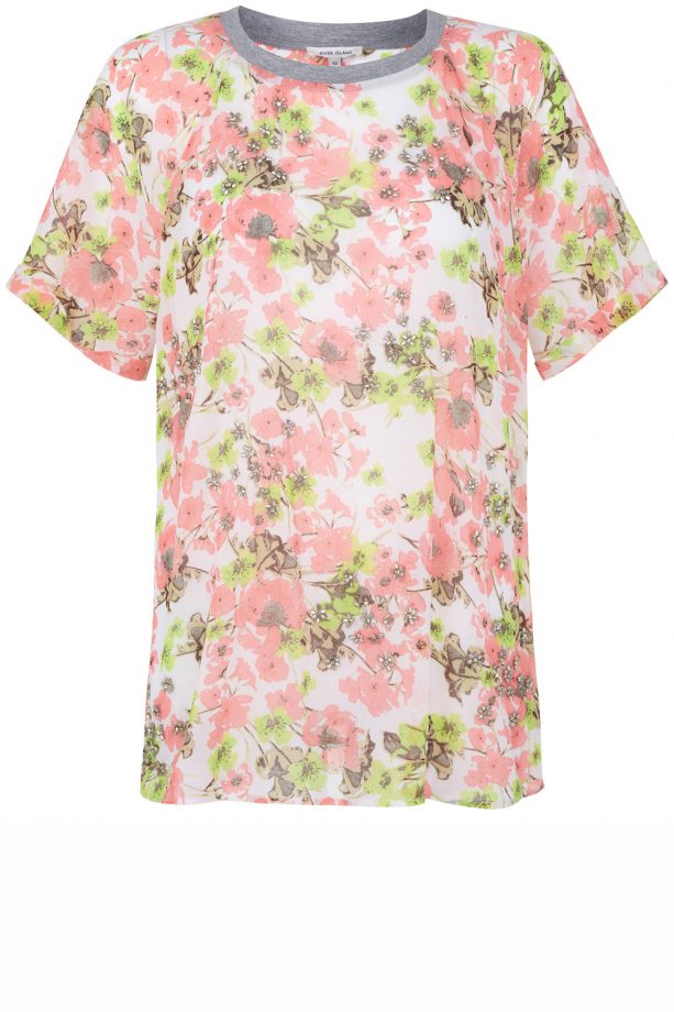 River Island SS14 Floral Tee, £25