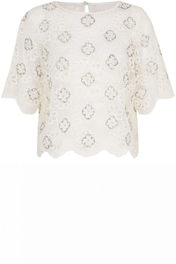 River Island SS14 Embroidered Blouse, £30