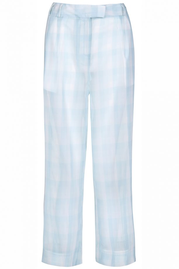 River Island SS14 Pale Blue Check Trousers