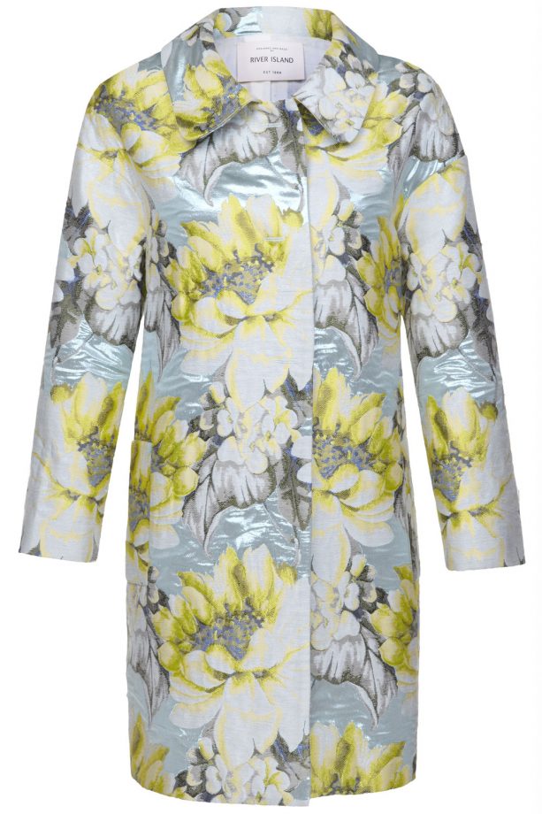 River Island SS14 Floral Print Coat