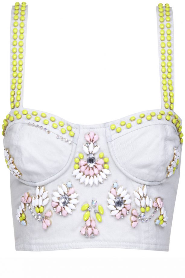 River Island SS14 Embellished Crop Top