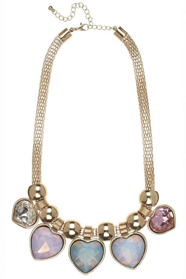 River Island SS14 Heart Gem Necklace