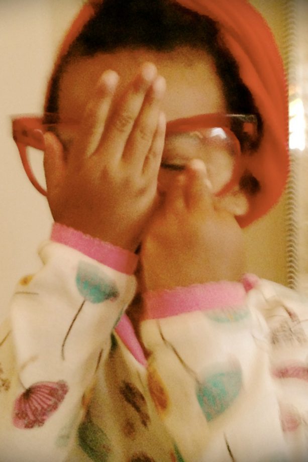 Blue Ivy Plays Peek-A-Boo In Mummy's Glasses And A Turban (SO Cute!), 2014