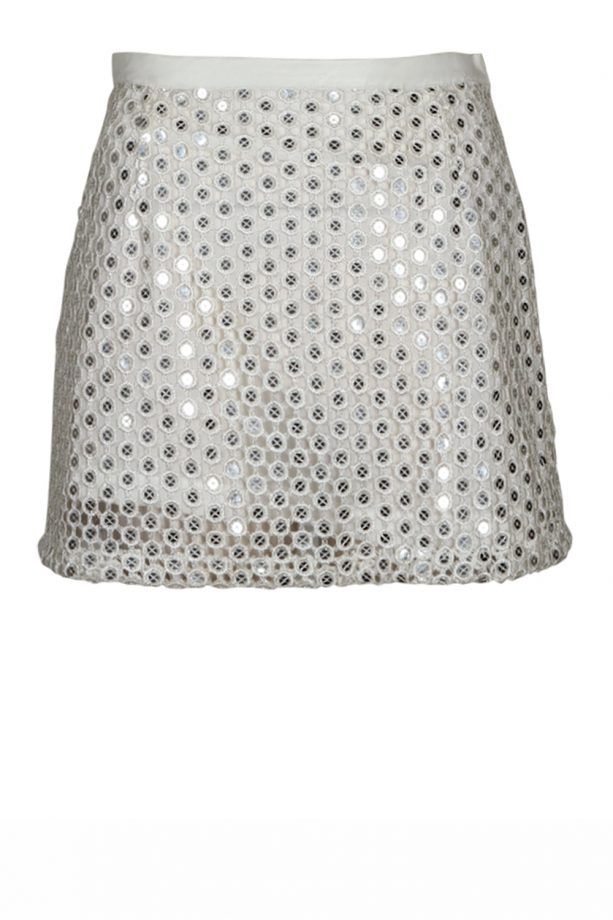 Boohoo SS14 Preview: White Sequin Skirt