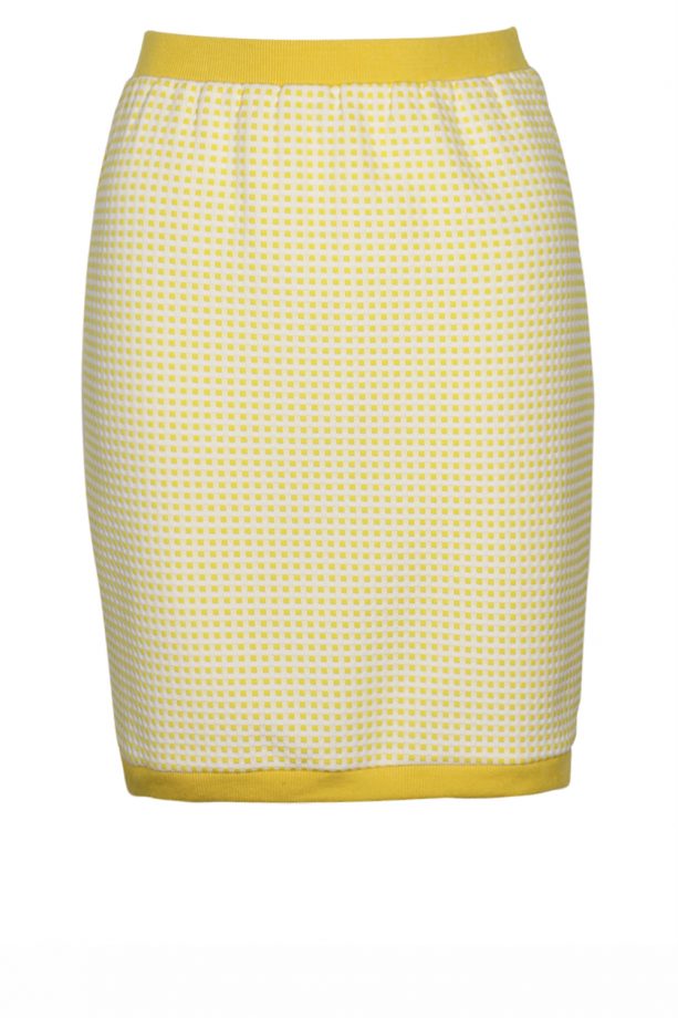 Boohoo SS14 Preview: Yellow Check Skirt