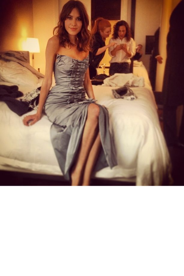 Alexa Chung Gives Us A Glimpse Of Her Met Ball Dressing Room, 2014
