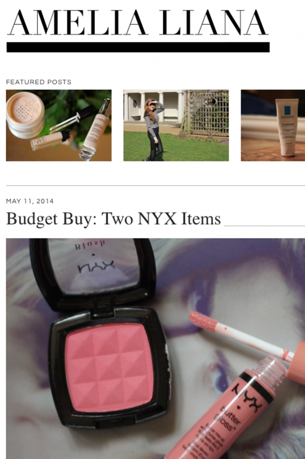 Top 20 Beauty Blogs: Ameila Liana