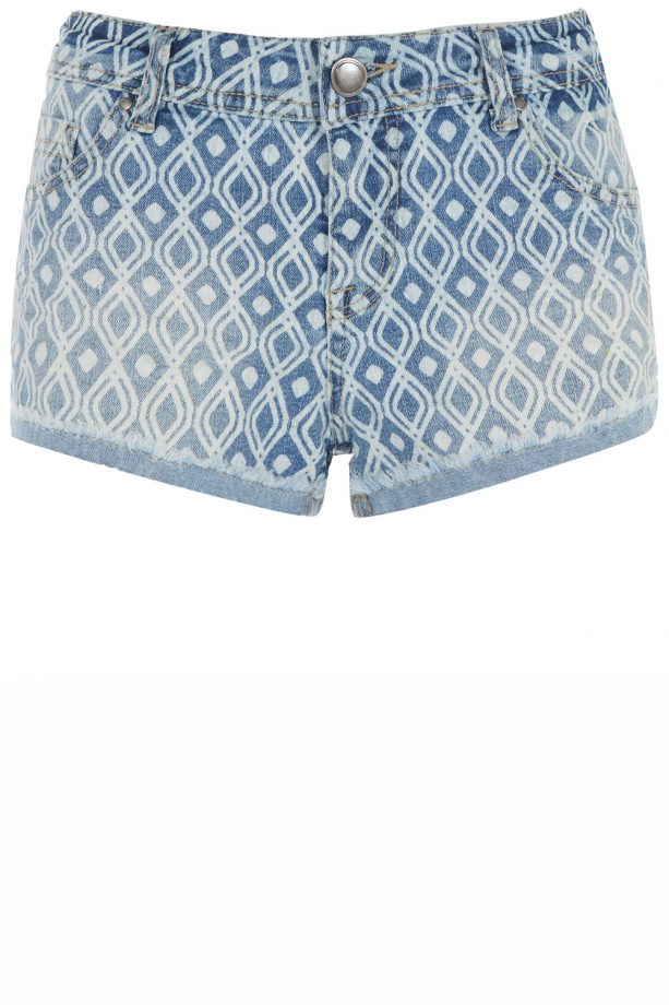 Primark Aztec Print Denim Shorts, £10