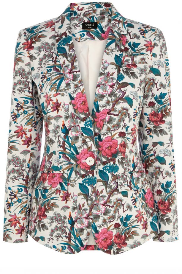 Oasis SS14 Botanical Print Blazer, £60