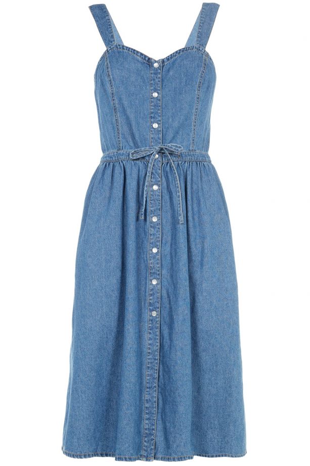 Primark Button Down Denim Midi Sundress, £12