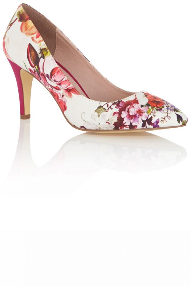 Oasis SS14 Floral Court Shoe, £55