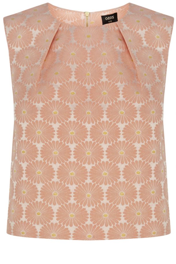Oasis SS14 Floral Jacquard Top, £38