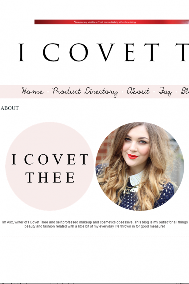 Top 20 Beauty Blogs: I Covet Thee