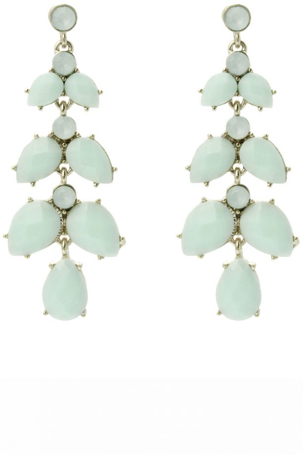 Oasis SS14 Ice Blue Drop Earrings, £8