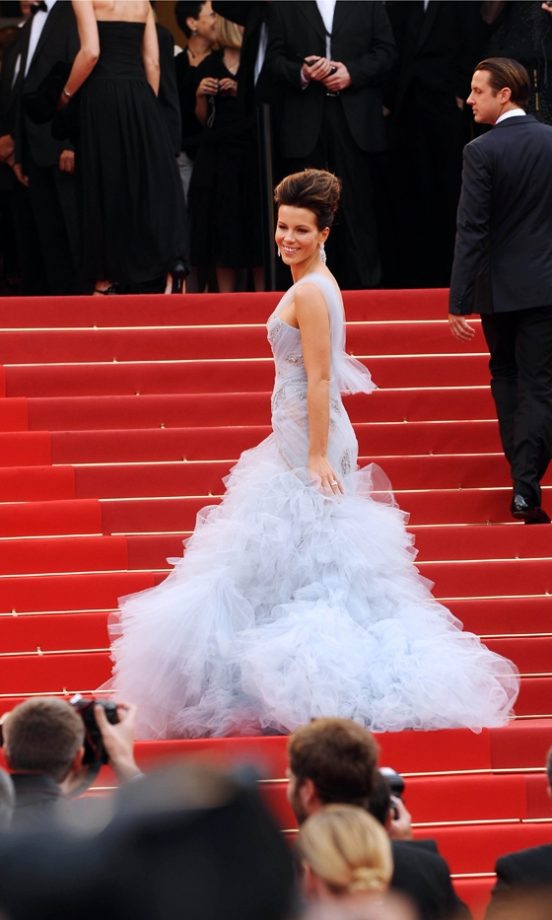 Kate Beckinsale Wearing Marchesa At Cannes Film Festival, 2010