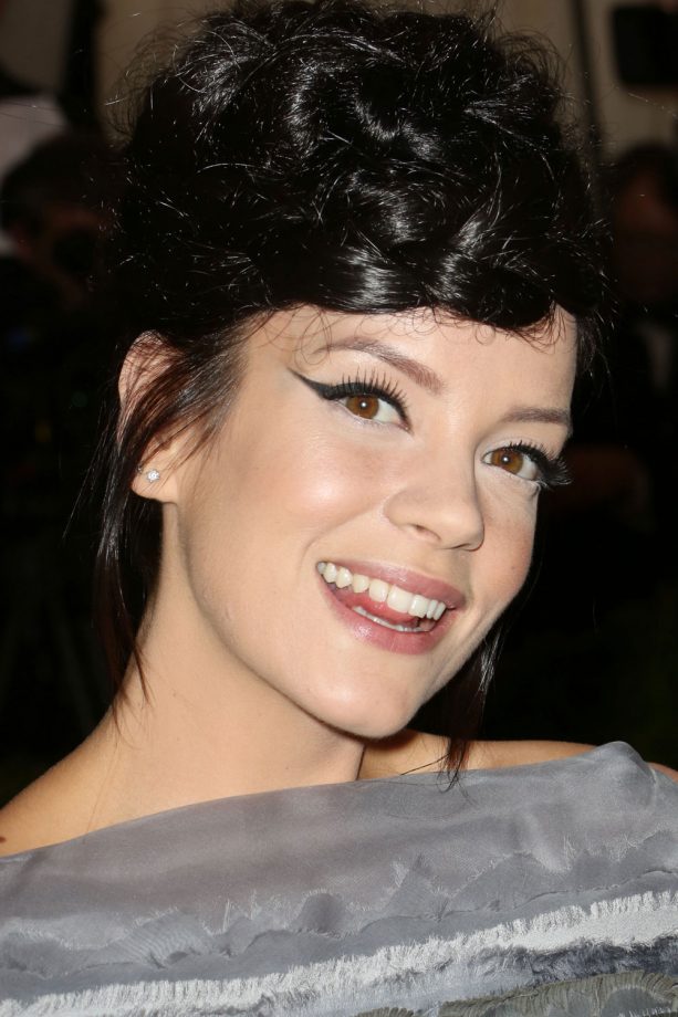 Lily Allen Has Fun With Messy Plaits At The Met Ball, 2014