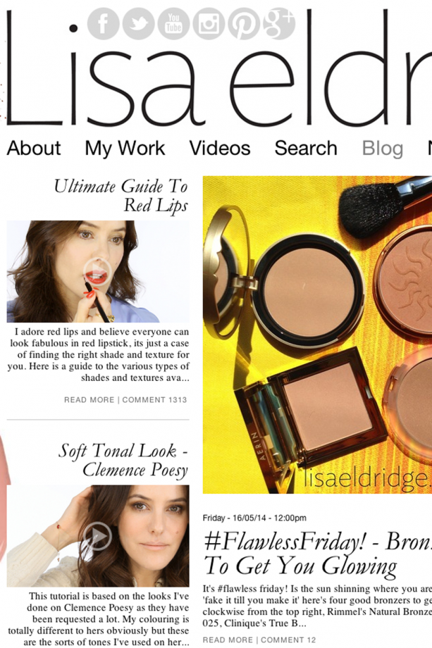 Top 20 Beauty Blogs: Lisa Eldridge