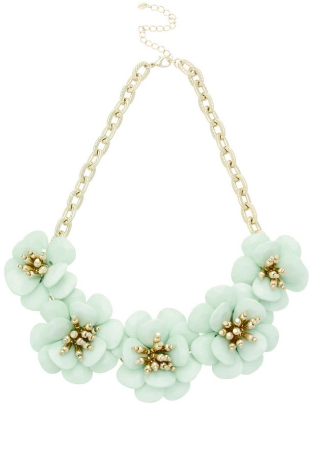 Oasis SS14 Mint Flower Necklace