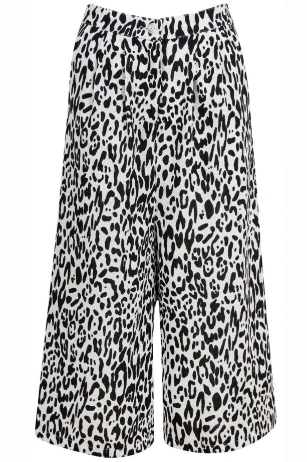 She Likes Animal Print Crepe Culottes, £15