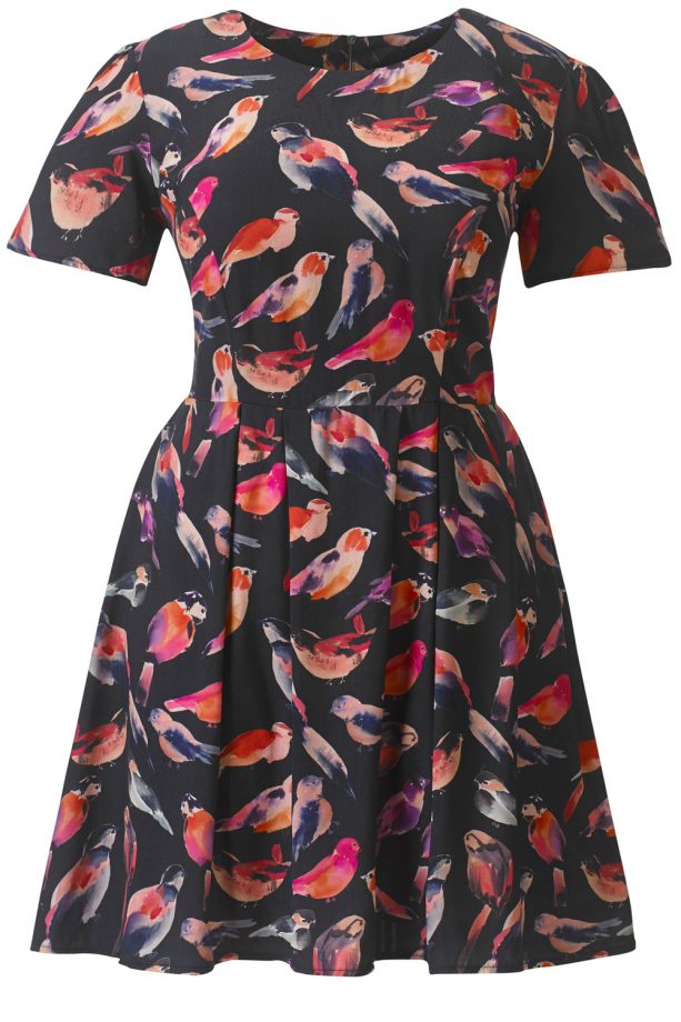 Simply Be Bird Print Dress, £49