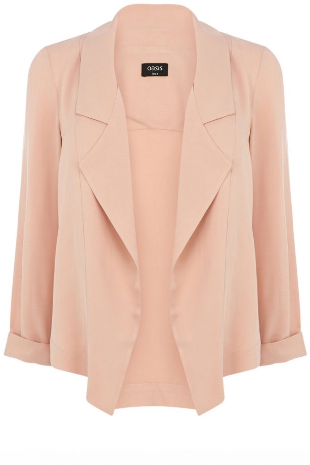 Oasis SS14 Soft Collar Drape Coat, £50