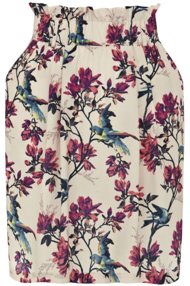 Oasis SS14 Tropical Bag Floral Skirt, £28