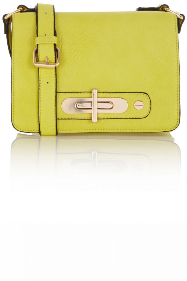 Oasis SS14 Yellow Faux Leather X Body, £25
